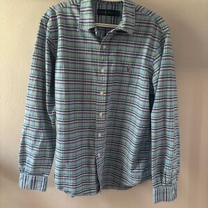 Ralph Lauren Men's Multicolor Plaid Shirt Size Large